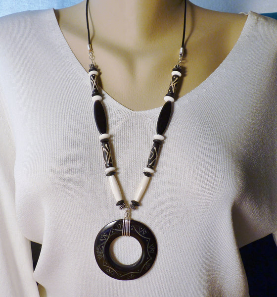 ★OY★HORN BEAD NECKLACE - BLACK★正規品/韓国直送料込/人気 271-P1040832_grande.JPG?v=