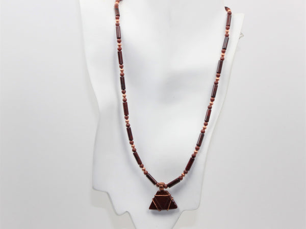 Men's or Women's Unique Red Jasper and Copper Necklace – Kaminski Jewelry  Designs