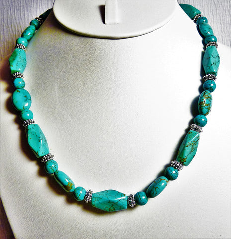 turquoise and silver necklace